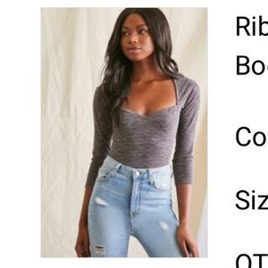 Forever 21 Ribbed Bodysuit